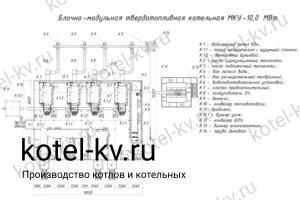Чертеж модульной котельной 10 МВт без ГВС Чертежи блочно модульной котельной 10 МВт без ГВС